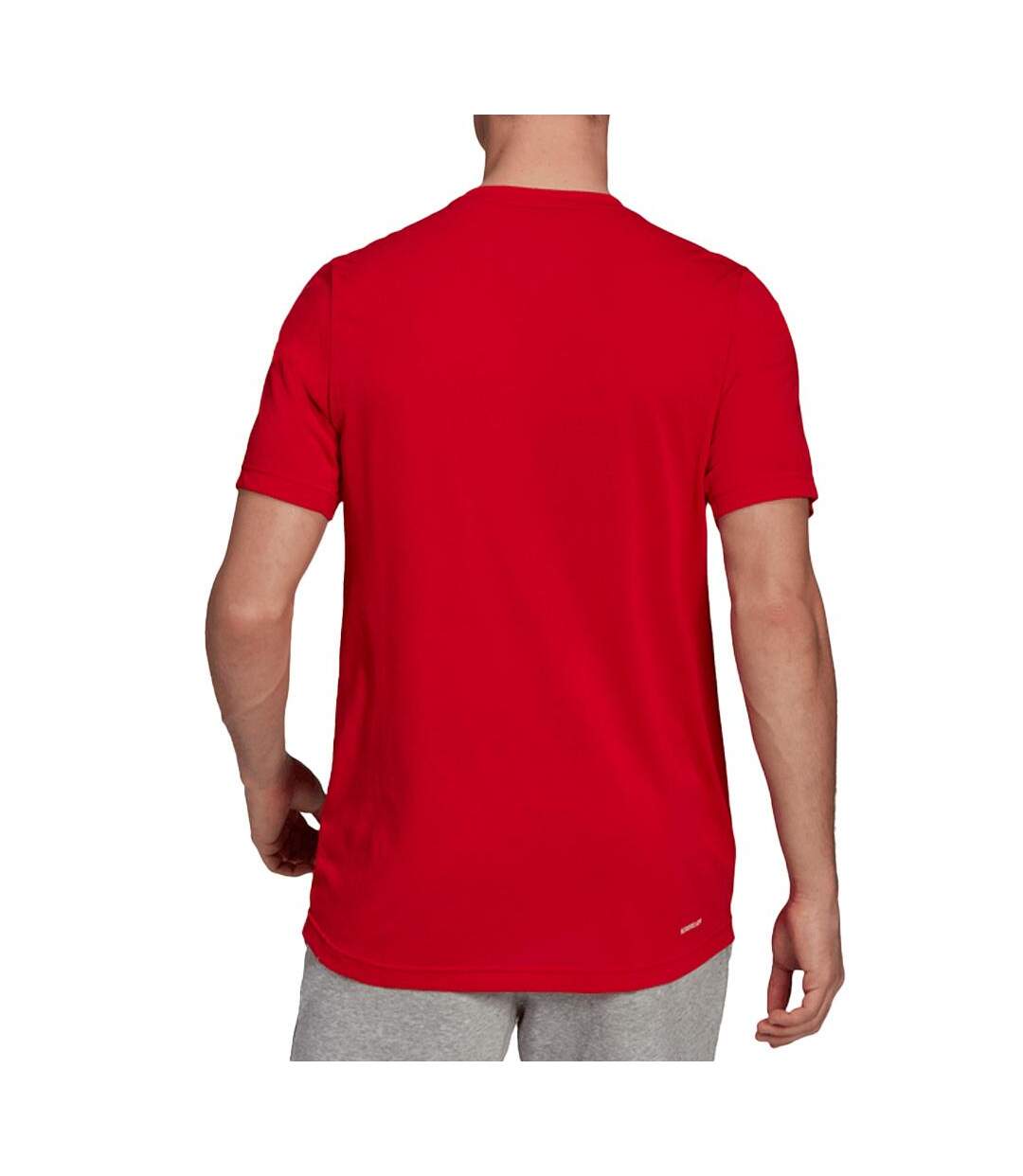 T-Shirt rouge homme adidas frt-2