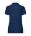 Womens/ladies lady fit piqué polo shirt navy Fruit of the Loom