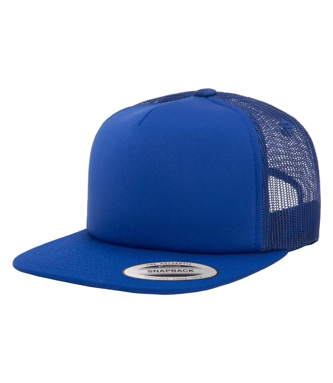 Casquette trucker flexfit bleu roi Yupoong-4