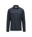 Mens Hicksville Long-sleeved Overshirt Navy James Harvest-1