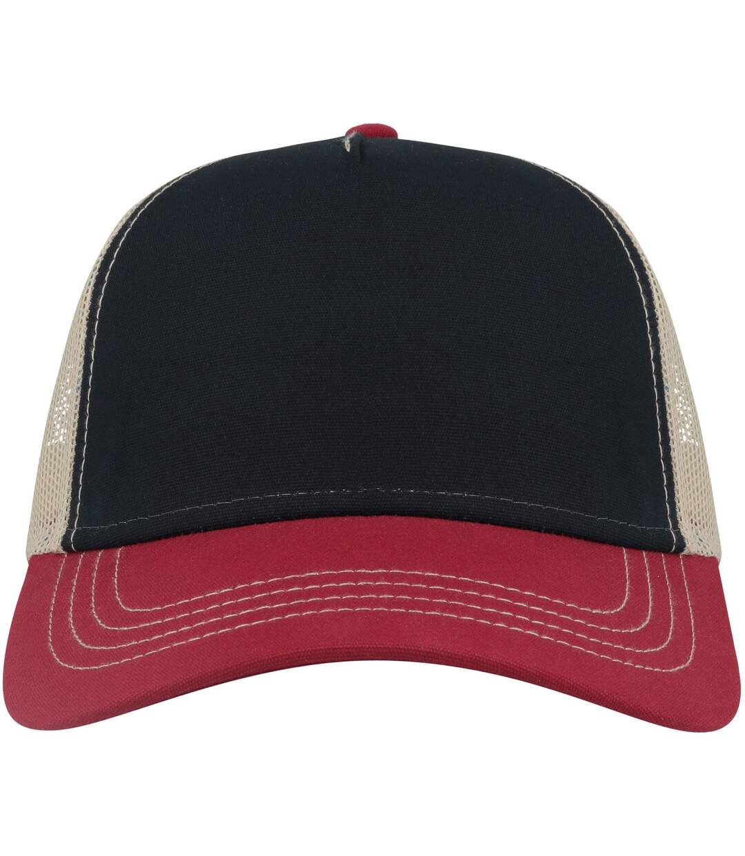 Casquette trucker rapper adulte bleu marine / bordeaux / kaki Atlantis-1