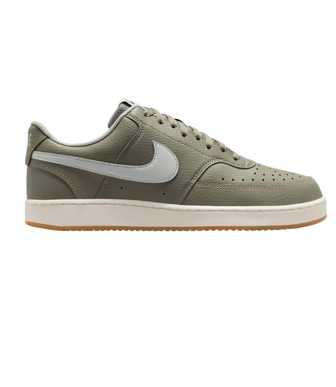 Mens Vision Low Leather Trainers Fir White Nike-1
