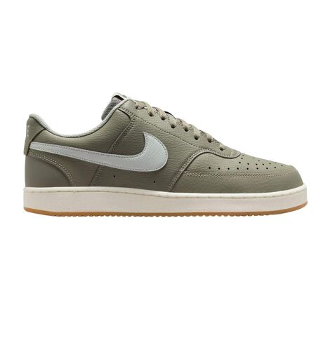 Mens Vision Low Leather Trainers Fir White Nike