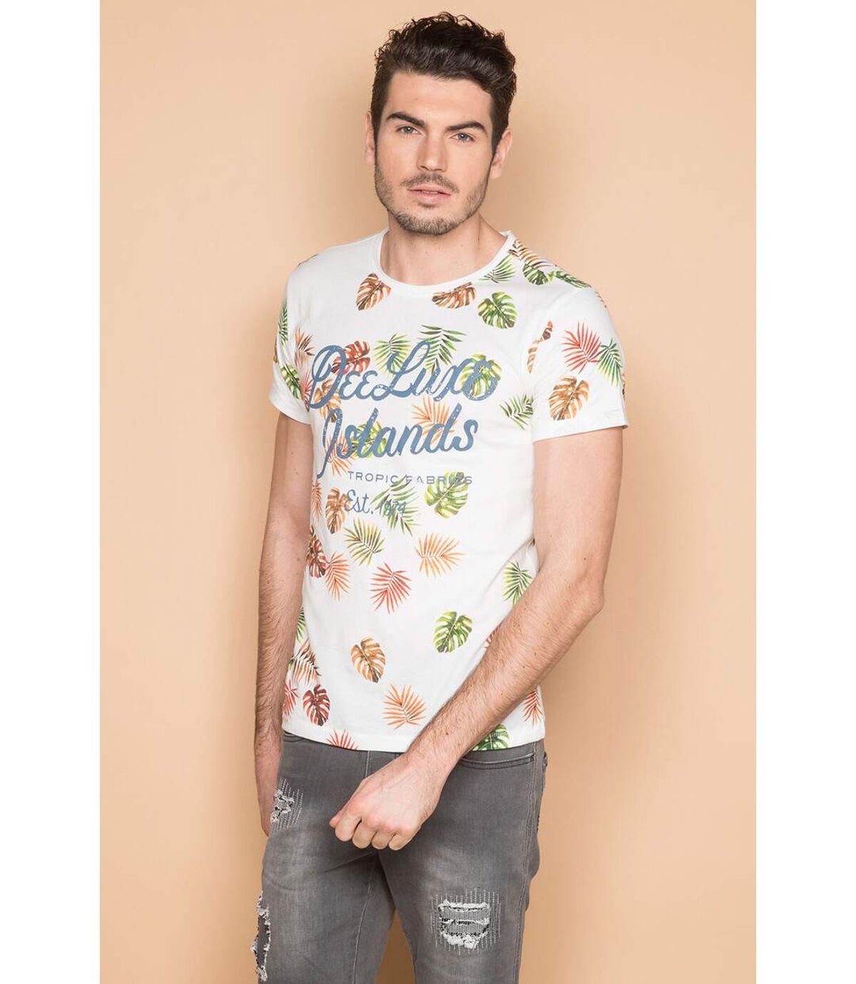 T-shirt à motif floral FRESH Light Kaki