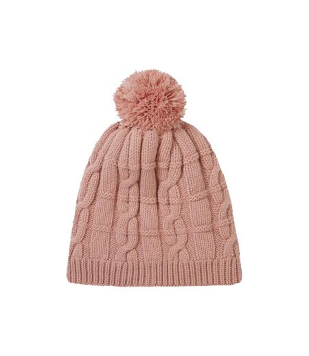 Mens & Ladies Waterproof Cold Weather Cable Knit Bobble Hat