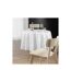 Nappe Antitache Ronde Imprimé Lonigold 180cm Blanc