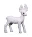 Statuette Déco Renne Debout 22cm Blanc-1
