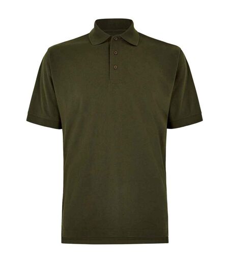 Mens klassic piqué polo shirt army green Kustom Kit