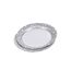 Lot de 6 Assiettes en Carton Étoile 23cm Argent-1