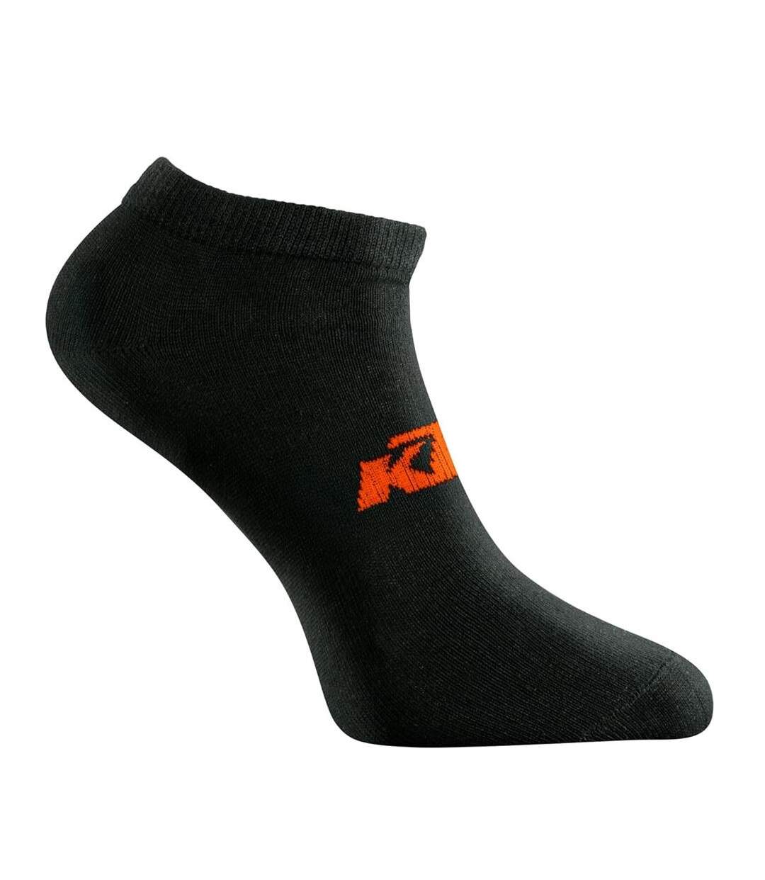 X3 paires de chaussettes noir/orange homme ktm 1chlcx3nr-2