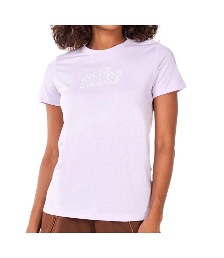 T-shirt Violet Femme Nike Clsh - M