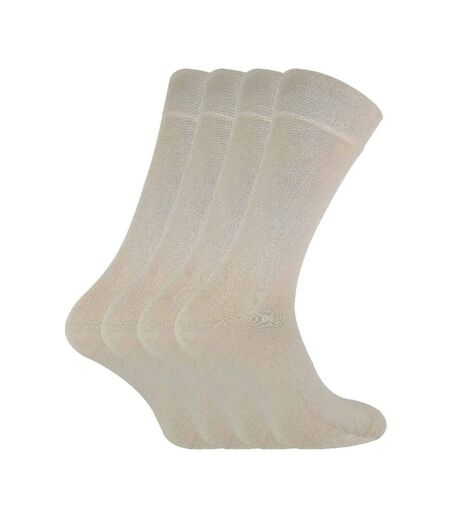 4 Pack Mens Bamboo Crew Dress Socks