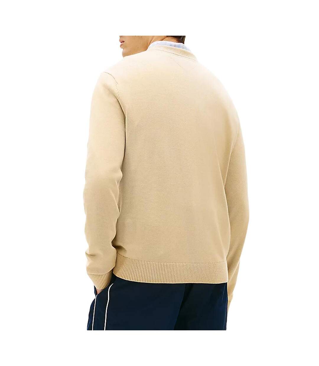 Sweat beige foncé homme tommy hilfiger badges-2