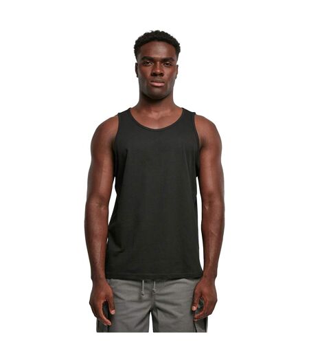 Mens Basic Tank Top Noir Build Your Brand