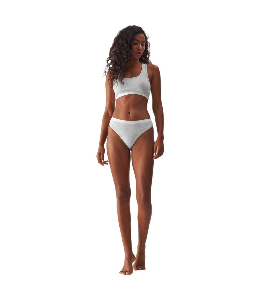 Strings F026 Femme Gris Clair 4F-1