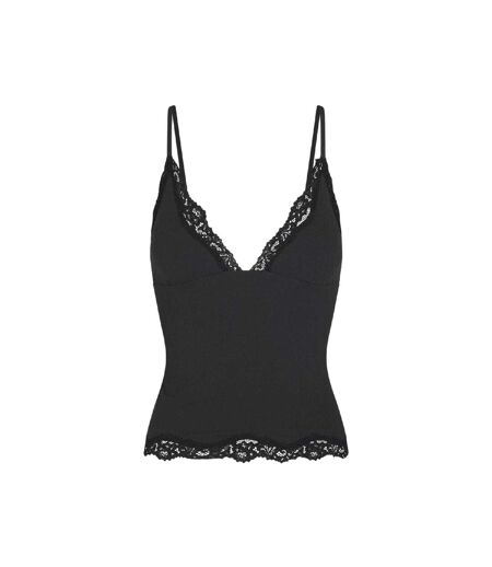 Womens/ladies Fits Everybody Lace Triangle Cups Camisole Onyx Skims