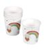 Lot de 6 Gobelets Jetables Nuage Rainbow 23cl Blanc-1
