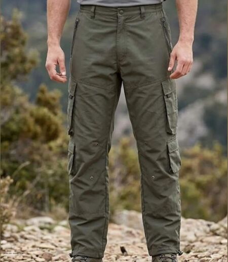 MAYFLOWER E0166K - Pantalon cargo doublé kaki : chaleur et robustesse pour l'extérieur