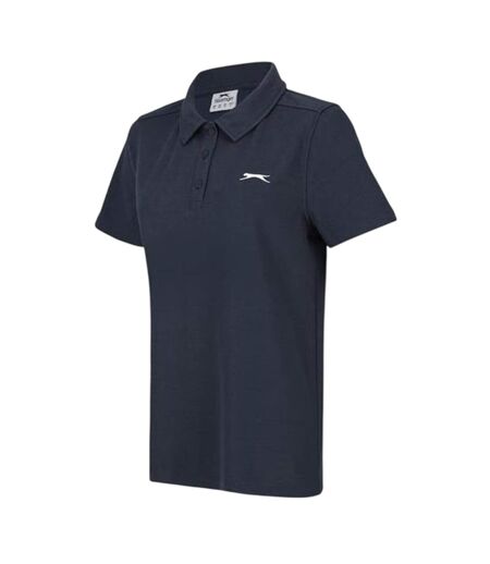 Polo Motif/style Logo Femme Bleu Marine Slazenger