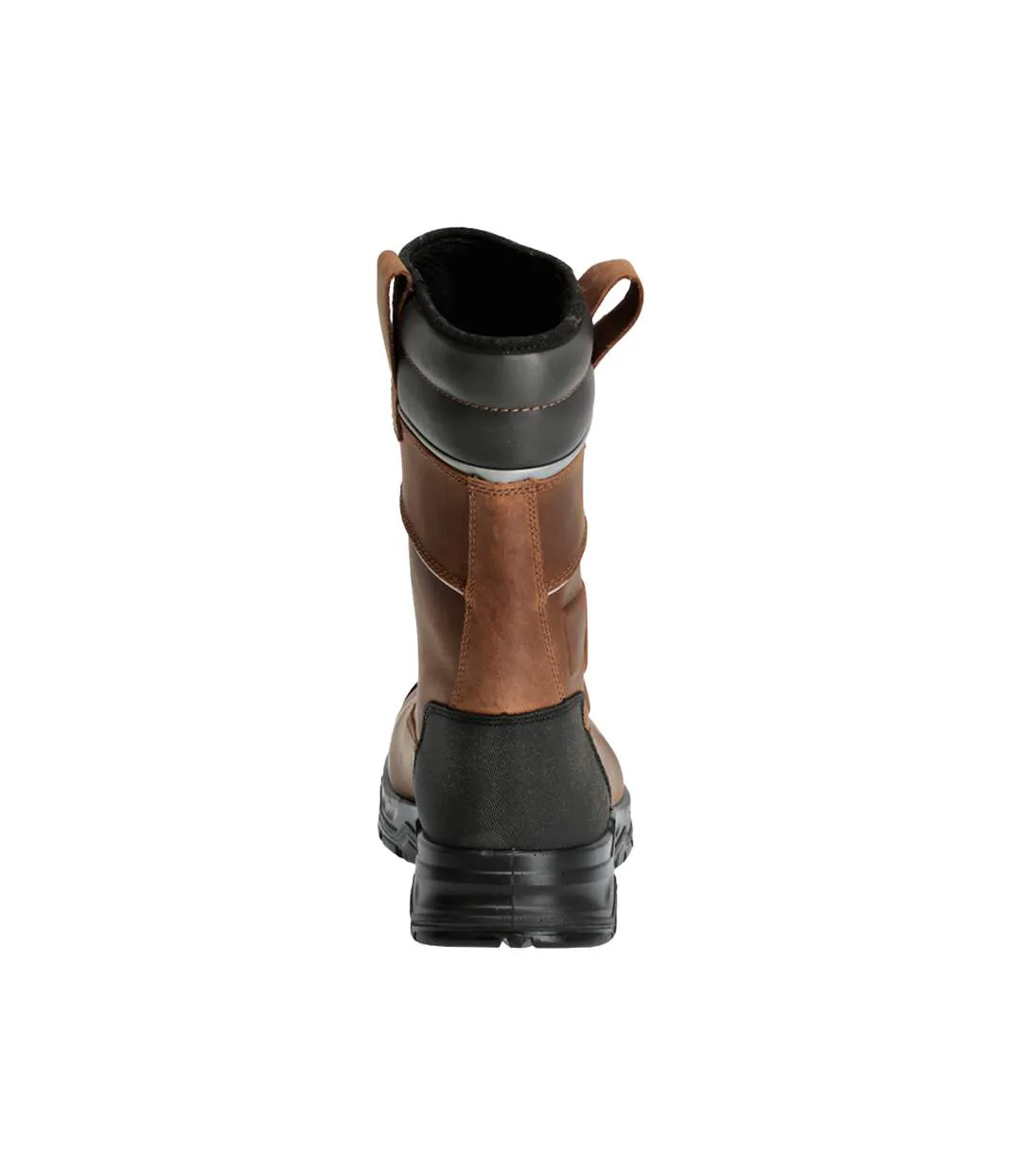 Mens Footwear Originals Leather Safety Boots Nut Brown Black Mascot-2