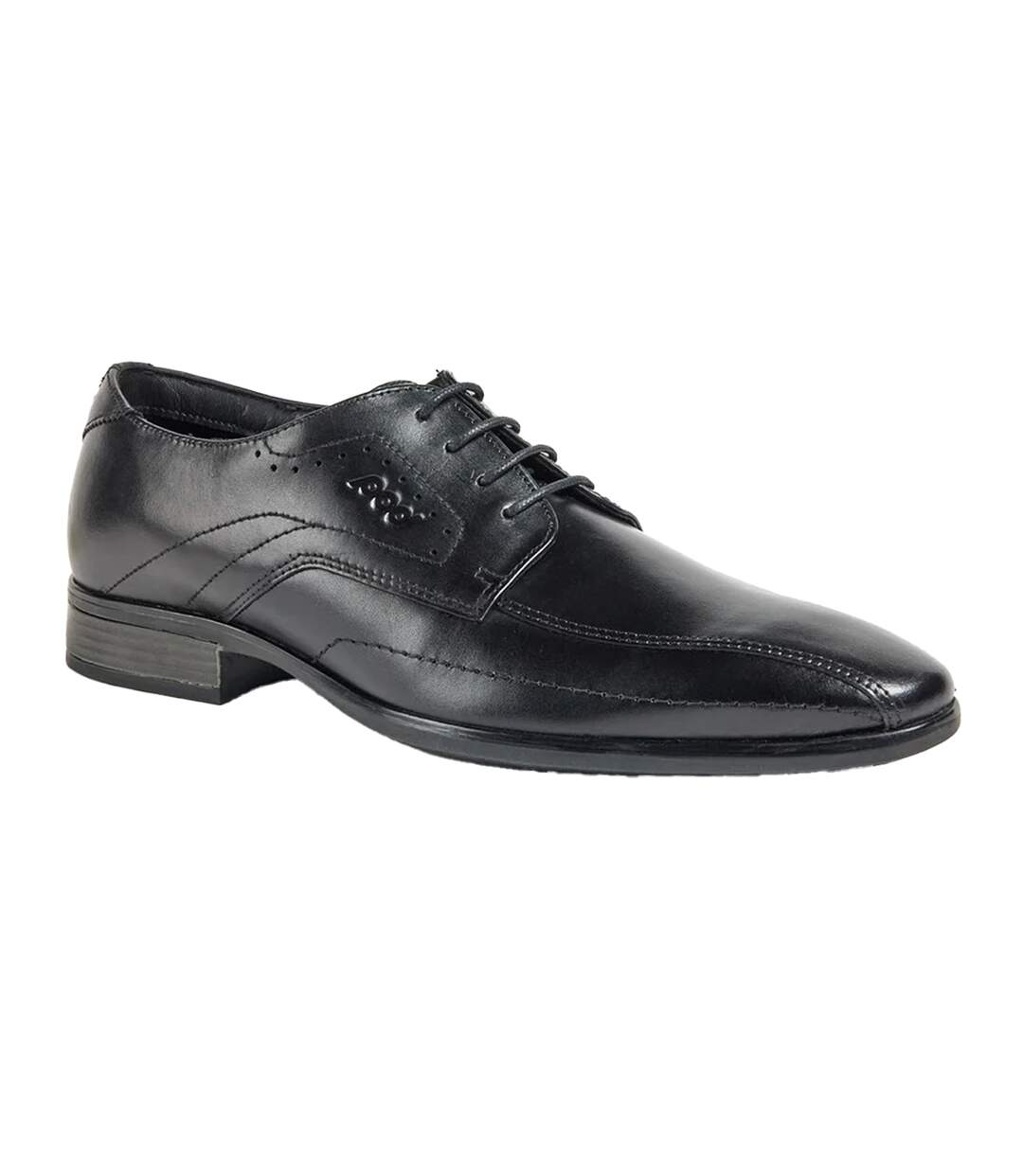 Mens Duke Leather Derby Shoes Black POD-1