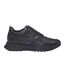 Mens Jonah Runn Leather Lace Up Trainers Dark Blue Boss-1