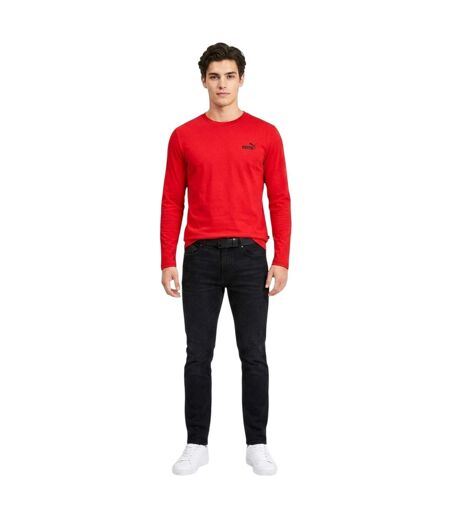 Mens Performance Long-sleeved T-shirt Red Puma