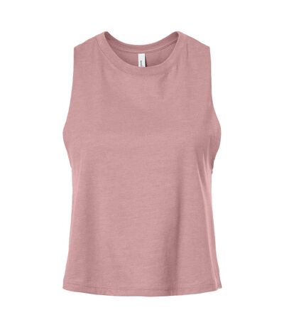 Bella + Canvas Womens/Ladies Racerback Cropped Tank Top (Orchid Heather)