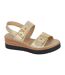 Sandales milia femme jaune or Cipriata-1