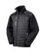 Womens/ladies compass soft shell jacket black/grey Result