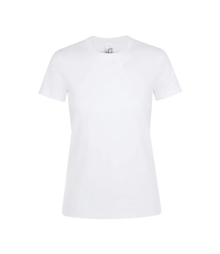 T-shirt manches courtes regent femme blanc SOLS