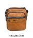 Sacoche en simili cuir camel pour homme - élégance décontractée - Choix pratique et durable-1