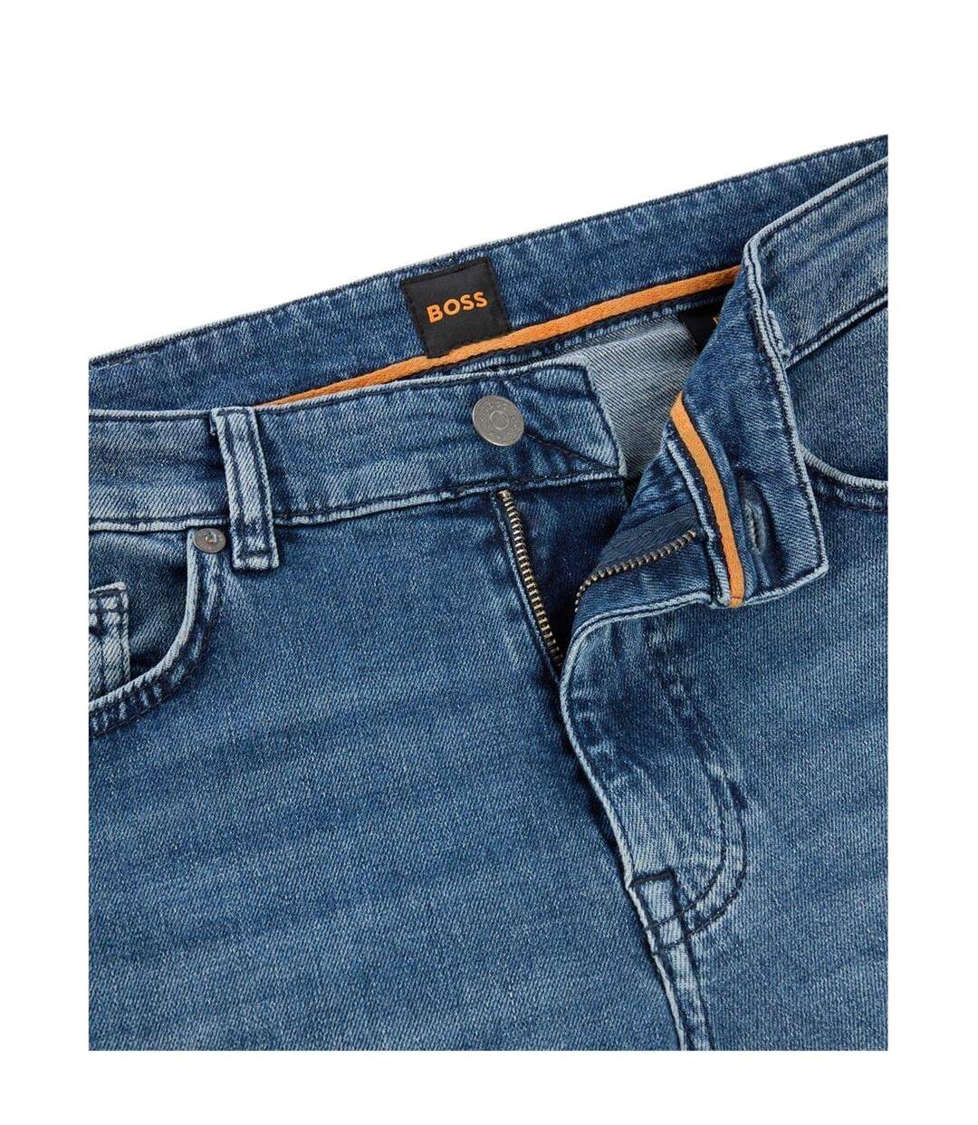Mens Delaware Bc-l-c Slim Leg Jeans Blue Boss-1