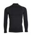 Rhino Mens Thermal Underwear Long Sleeve Base Layer Vest Top (Black) - UTRW1276