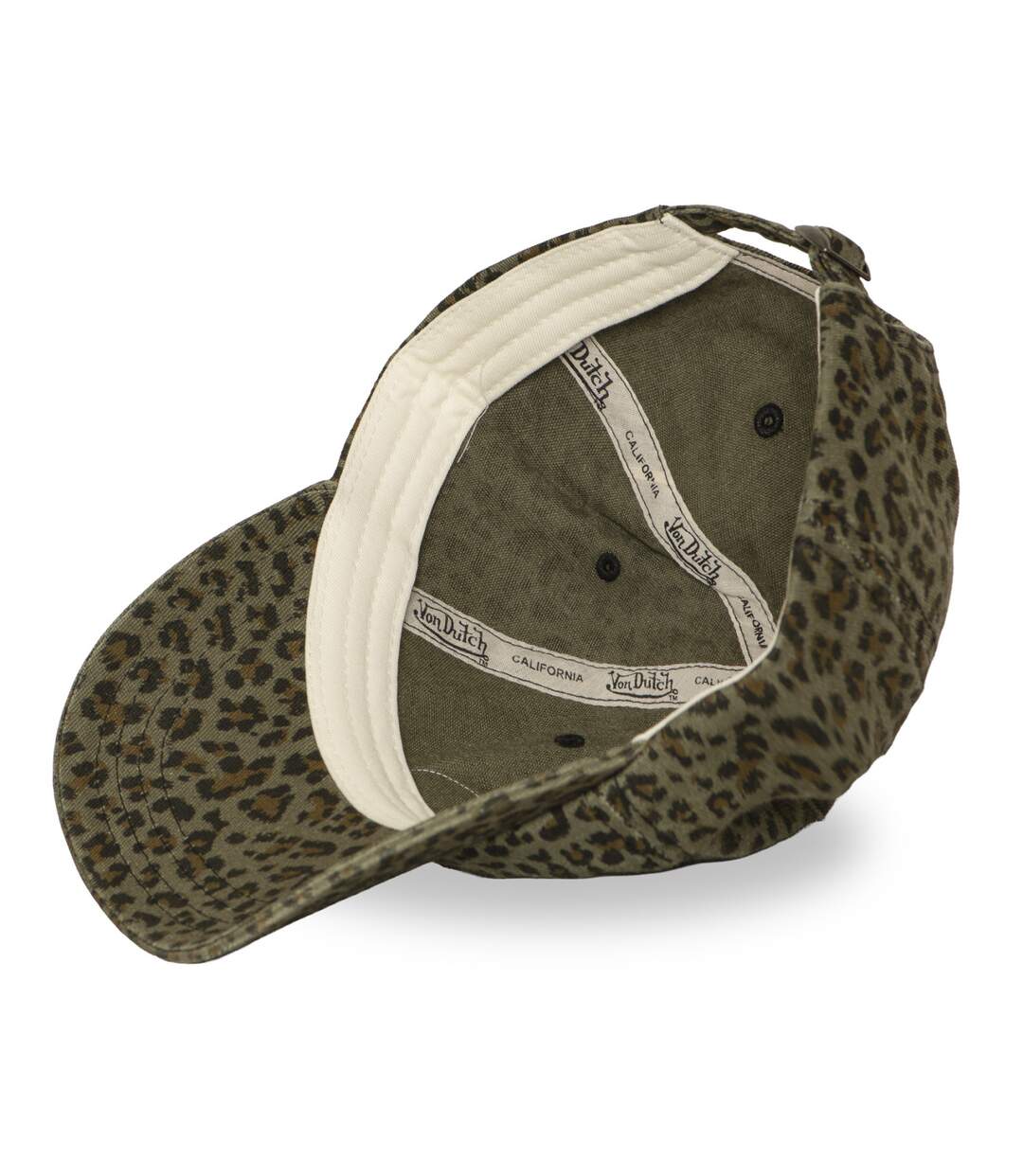 Casquette dad cap all over print léopard et écusson AOP Vondutch-5
