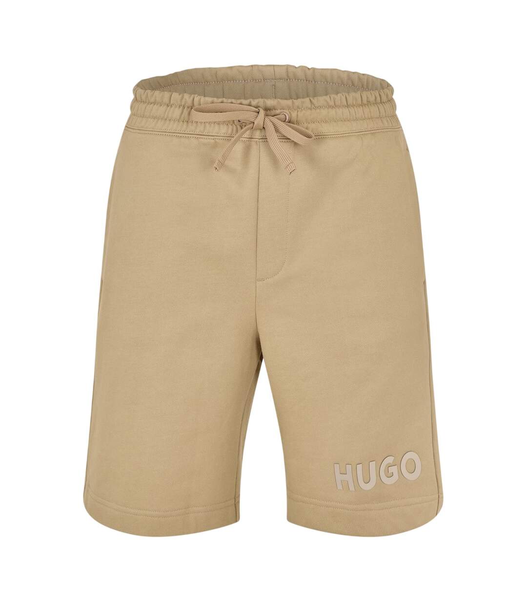 Mens Dinkoe Cotton Logo Sweat Shorts Medium Brown Hugo-3