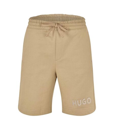 Mens Dinkoe Cotton Logo Sweat Shorts Medium Brown Hugo