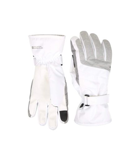 Gants de ski glide femme blanc Mountain Warehouse