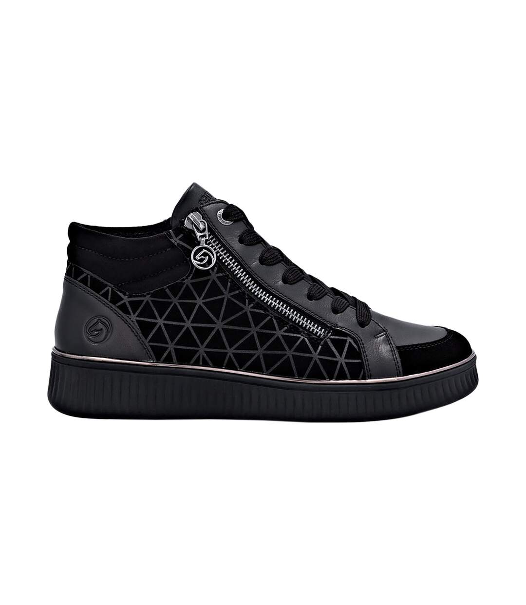 Basket Montante Cuir Remonte Goatsuede-2