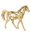 Statuette Cheval Ajouré Hollywood 44cm Doré-1