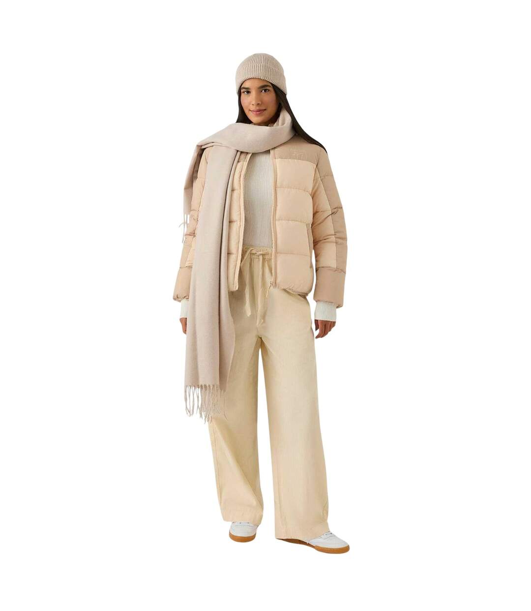Doudoune Femme Blanc Cassé Reebok-4