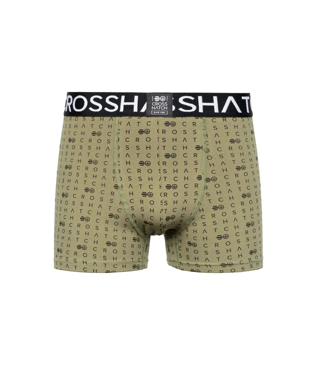 Pack of 3  Mens gridline boxer shorts  green Crosshatch-3