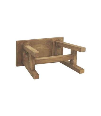 Banc en acajou naturel Petit modèle