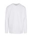 Sweat Manches Longues Adulte Blanc Build Your Brand-1