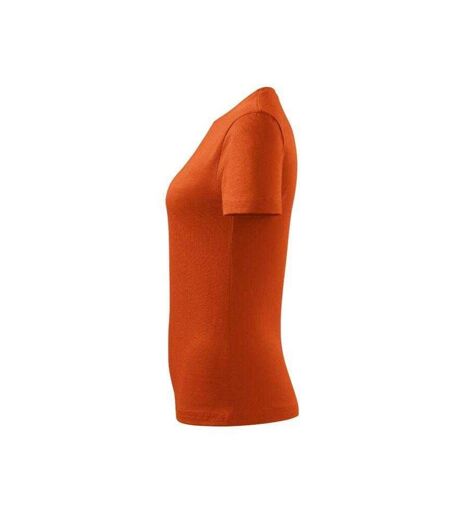 T-shirt Motif/style Classique Femme Orange Malfini