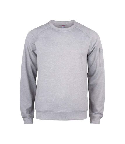 Clique Unisex Adult Basic Round Neck Active Sweatshirt (Grey Melange) - UTUB108