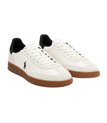 Baskets Motif/style Logo Brodé Bedford Homme Blanc Noir Ralph Lauren