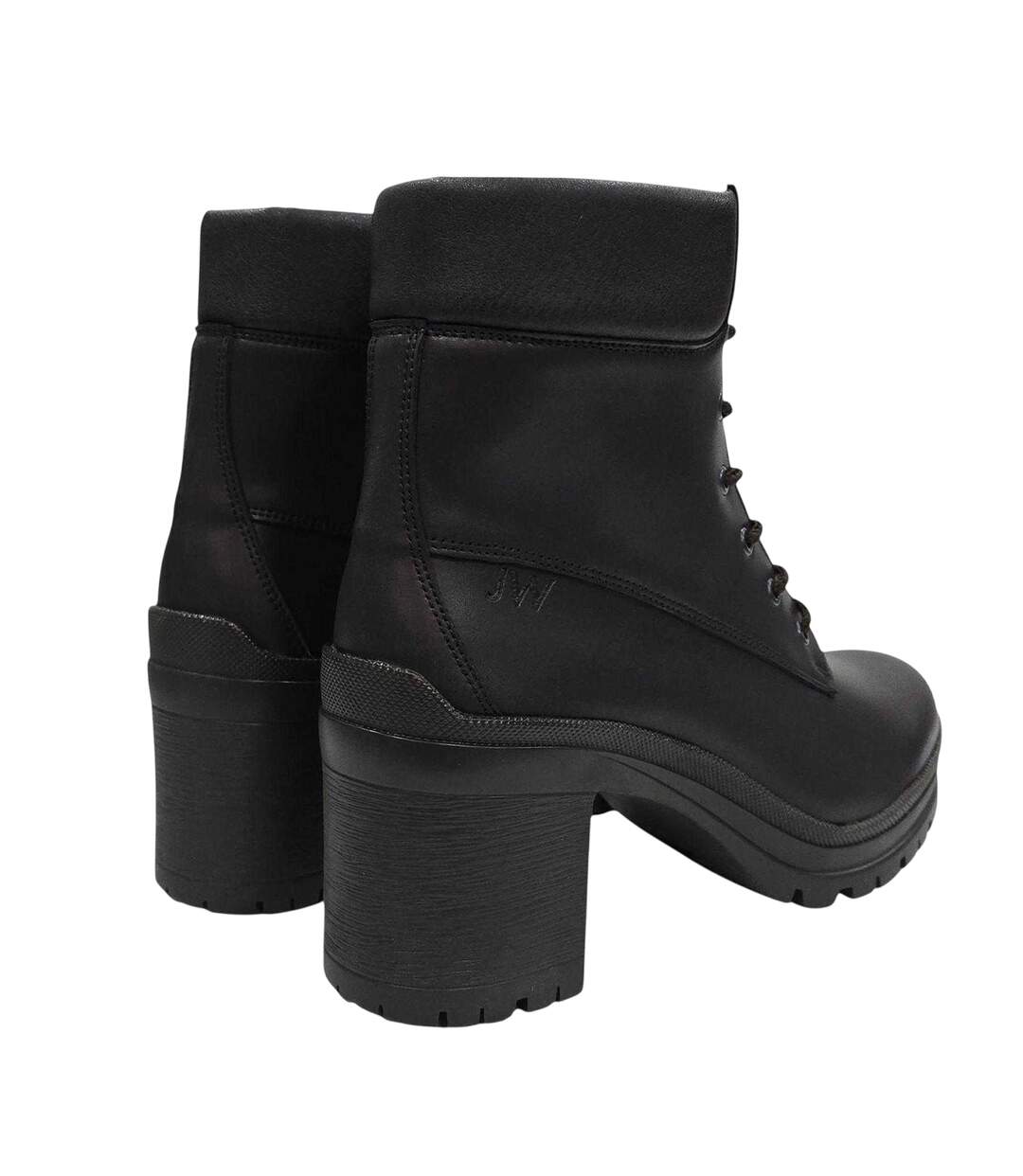 Womens/ladies Fada Leather High Heel Ankle Boots Dark Brown Jack Wills-2