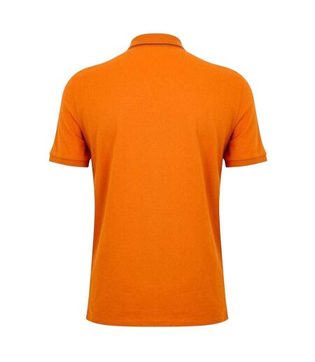 Mens Logo Cotton Polo Shirt Orange C.P. Company