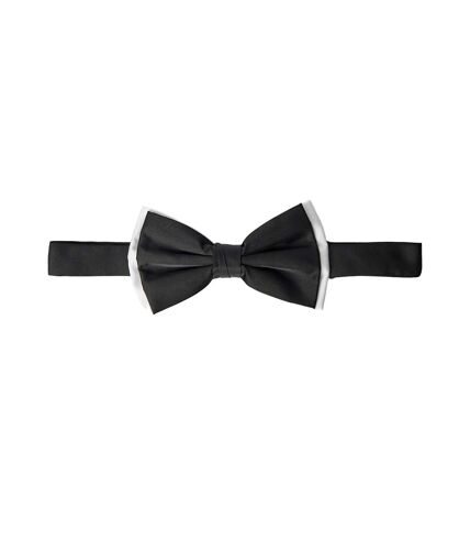 Mens tipped bow tie one size black Burton